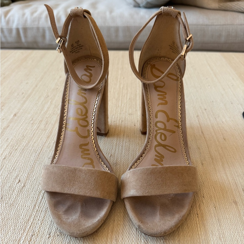 Comfortable, Good Condition Sam Edelman Beige Sue… - image 1